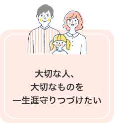 大切な人、大切なものを一生涯守りつづけたい