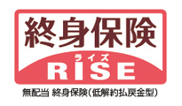 終身保険RISE[ライズ] 無配当 終身保険（低解約払戻金型）