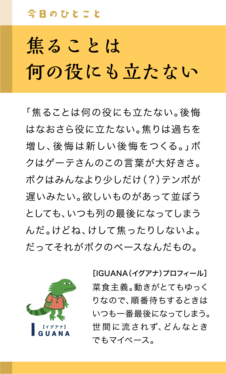 今日のひとこと11日