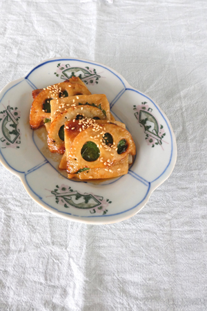 生麩とレンコンの蒲焼風