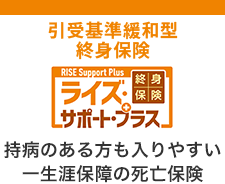 引受基準緩和型終身保険 RISE Support Plus