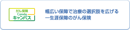 幅広い保障で治療の選択肢を広げる一生涯保障のがん保険