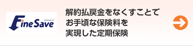 解約払戻金をなくすことでお手頃な保険料を実現した定期保険