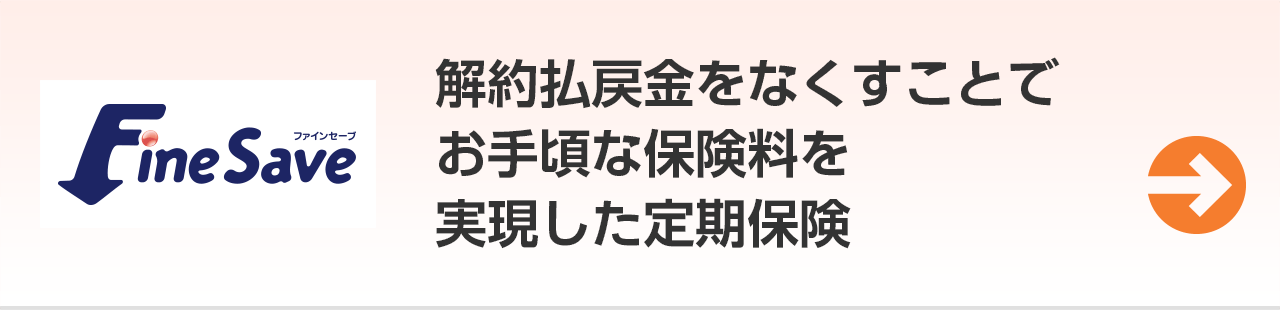 解約払戻金をなくすことでお手頃な保険料を実現した定期保険