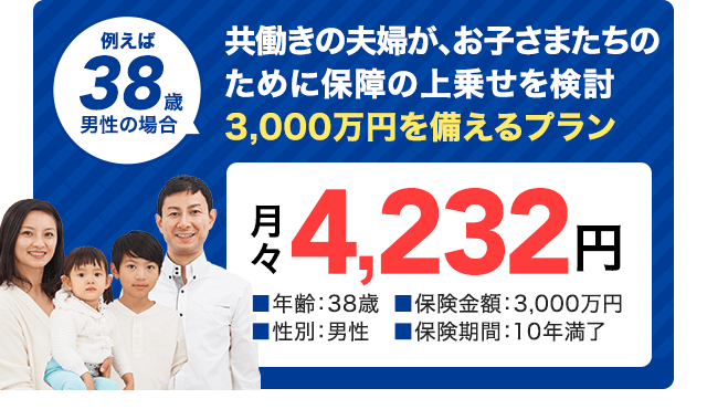 38歳男性の場合