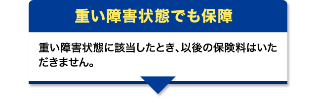 重い障害状態でも安心