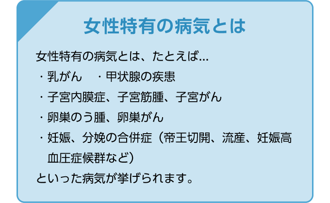 女性特有の病気とは