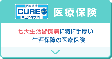 キュア・ネクスト 医療保険 七大生活習慣病に 特に手厚い 一生涯保障医療保険