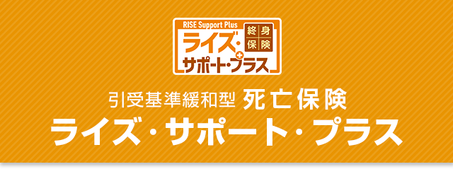 引受基準緩和型死亡保険ライズサポートプラス