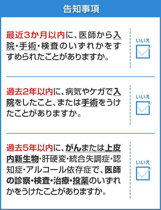 告知事項