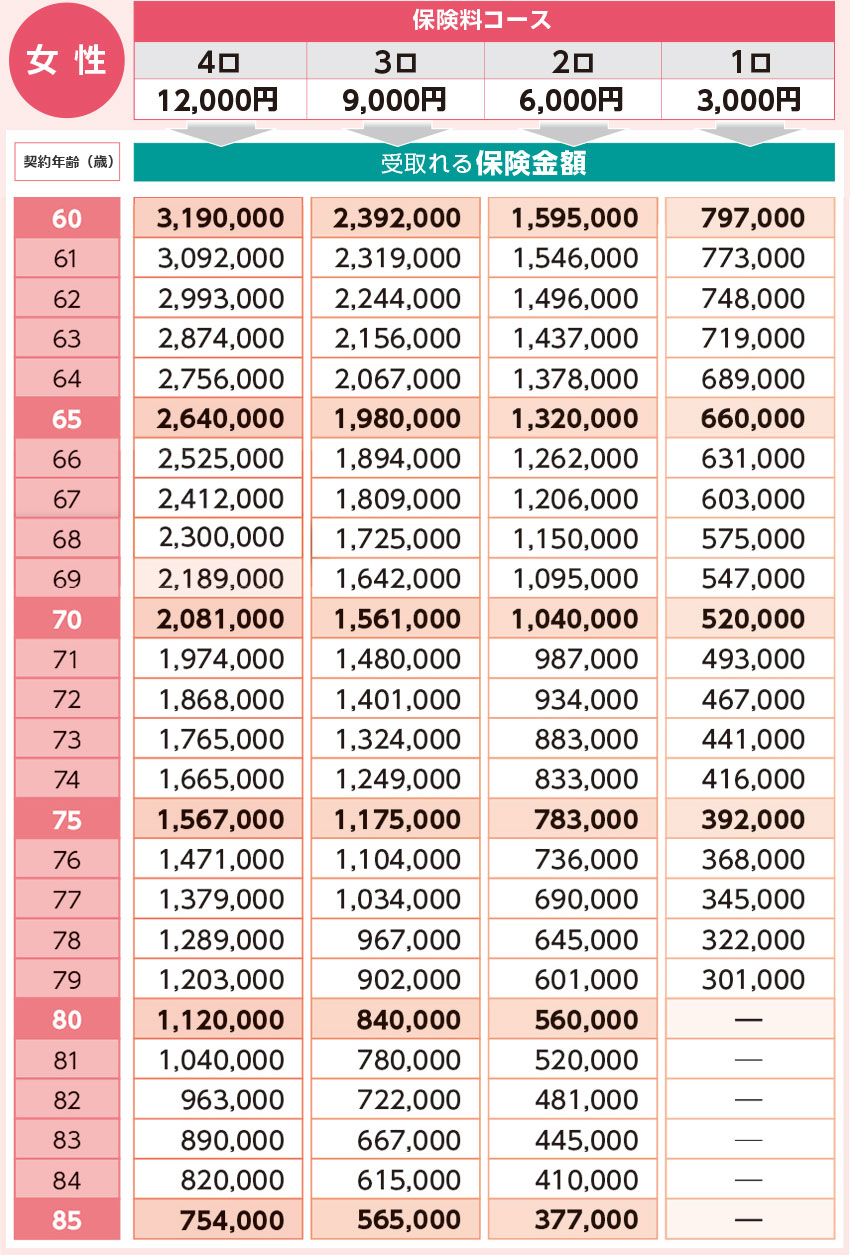 終身保険 85歳